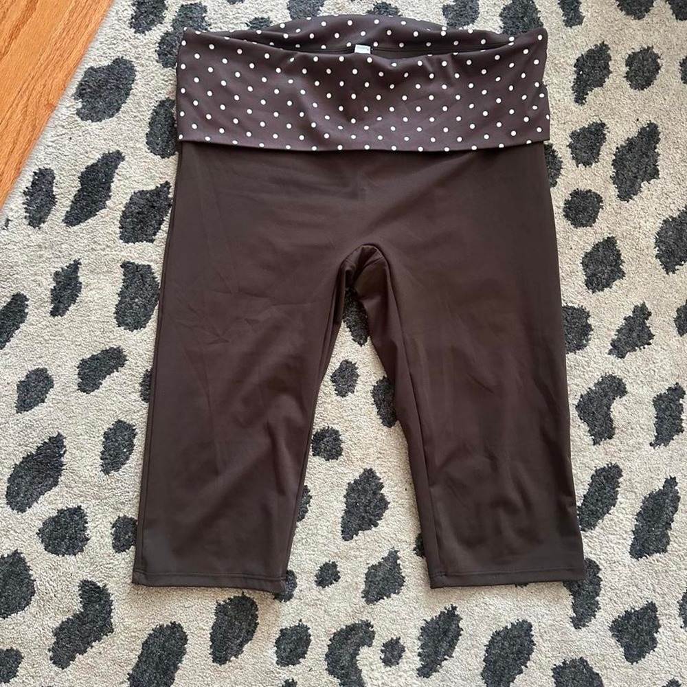 Brown Polka Dot Capris